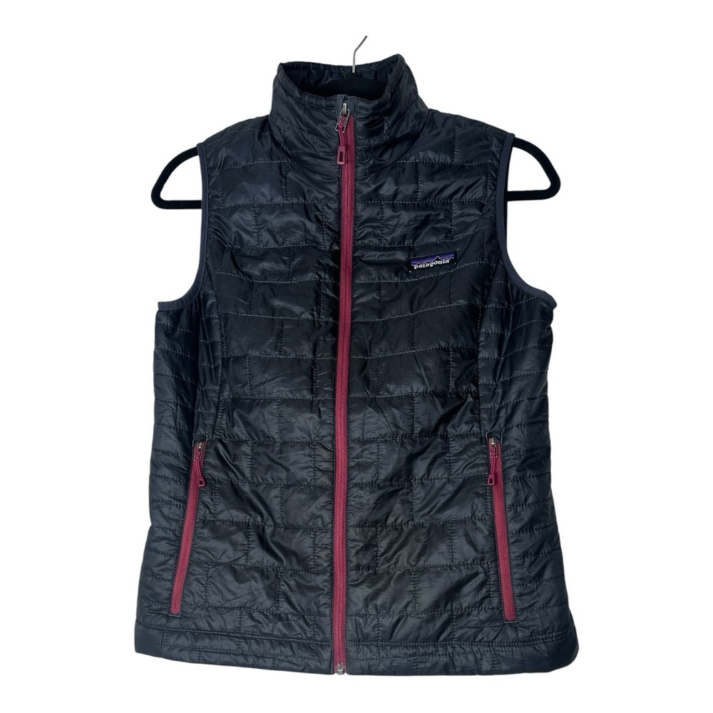 Patagonia Women's Small Nano Puff Vest Full Zip Primaloft Insulated Outdoors - Picture 1 of 8